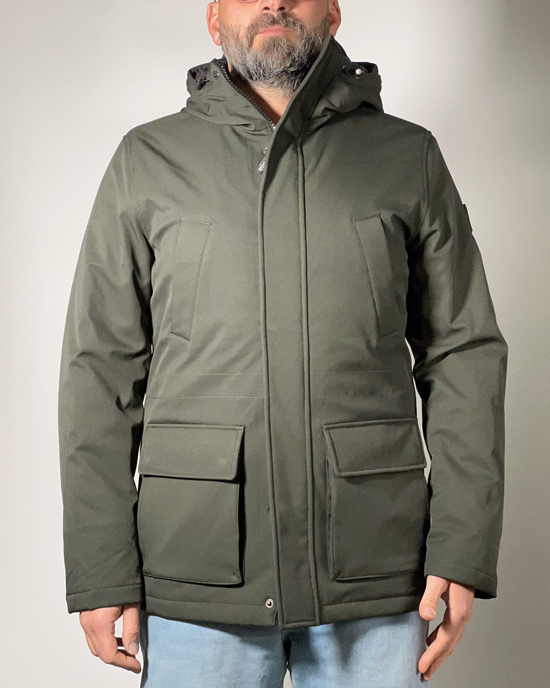 Giubbotto Three Stroke Fortis uomo con cappuccio