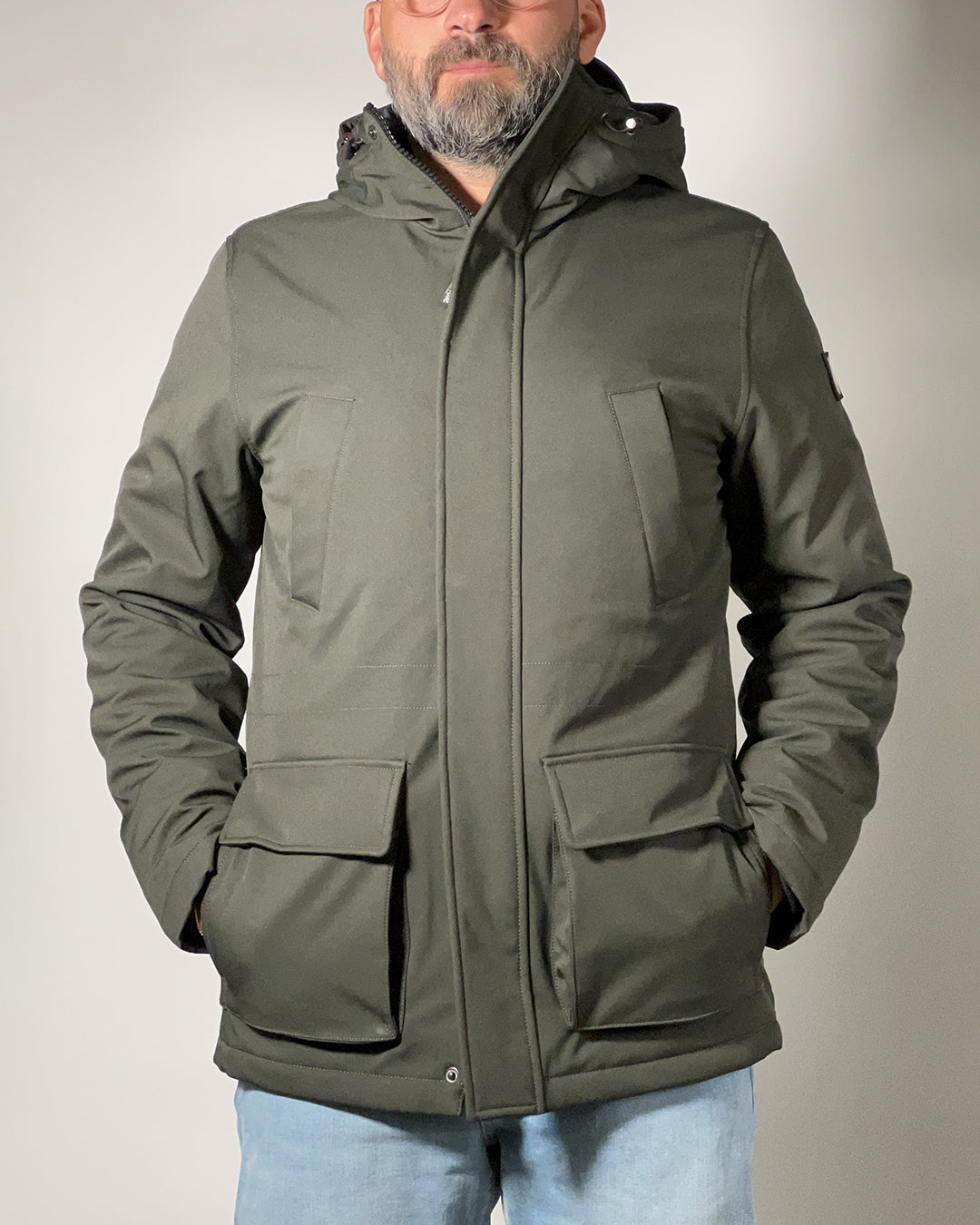 Giubbotto Three Stroke Fortis uomo con cappuccio