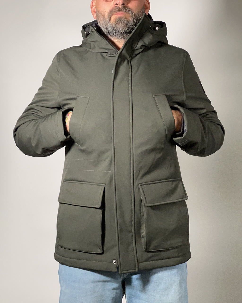 Giubbotto Three Stroke Fortis uomo con cappuccio