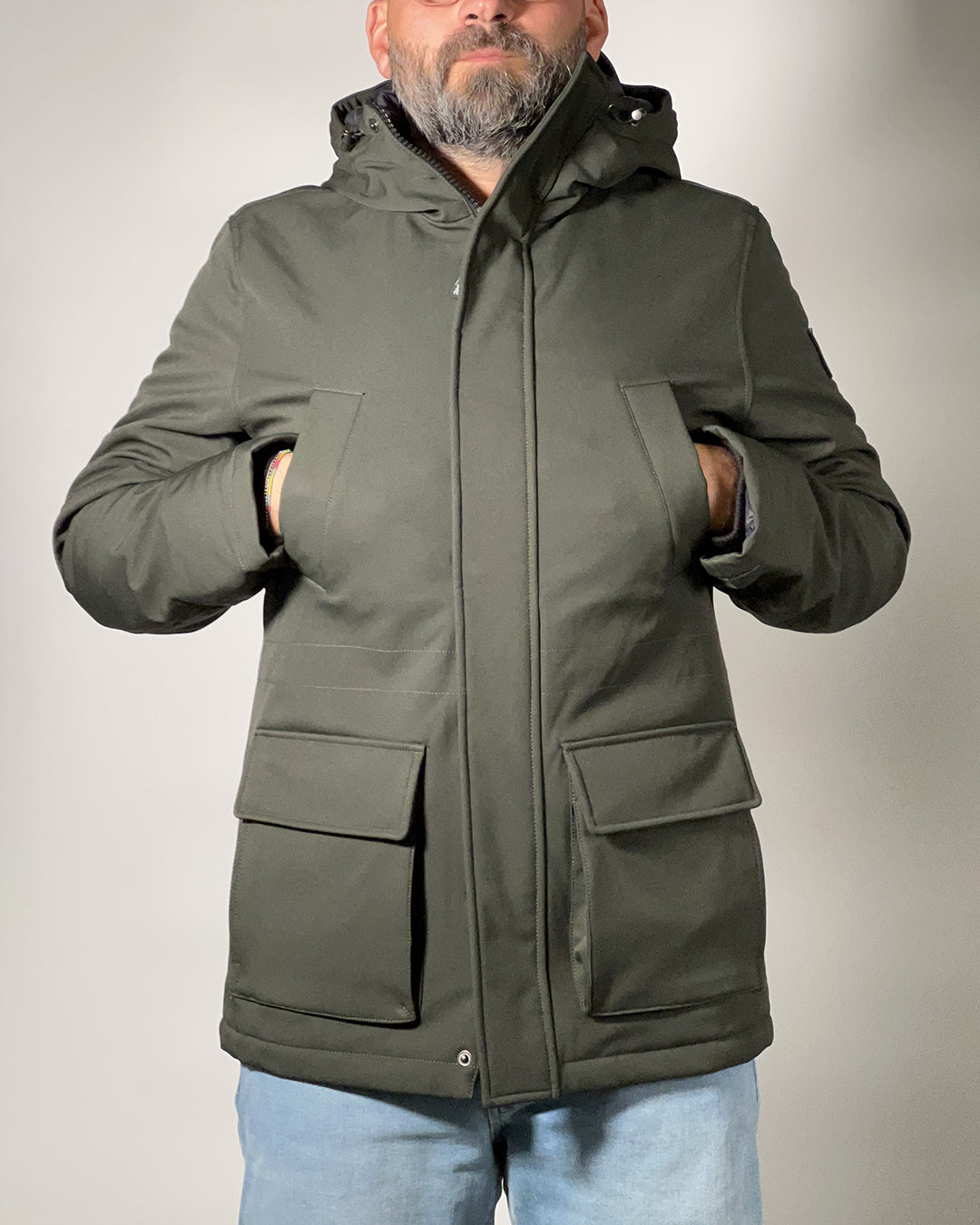 Giubbotto Three Stroke Fortis uomo con cappuccio