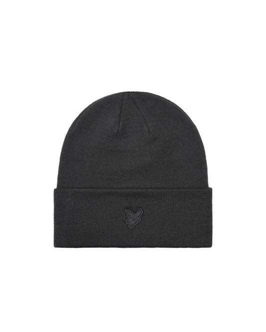 Lyle & Scott Berretto Tonal Eagle Beanie Grigio Gunmetal HE960TON