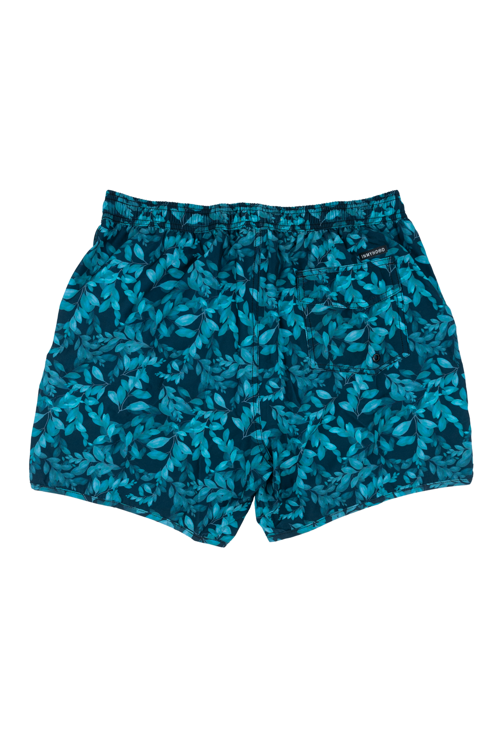 In My Hood - Costume da uomo Handmade Blu fantasia foglie