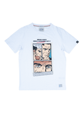 In My Hood - T-Shirt paricollo Bianca con stampa parte 1