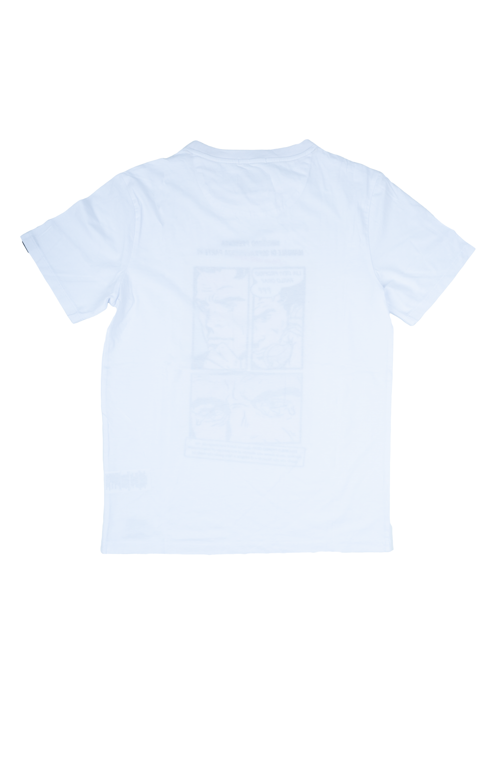 In My Hood - T-Shirt paricollo Bianca con stampa parte 1
