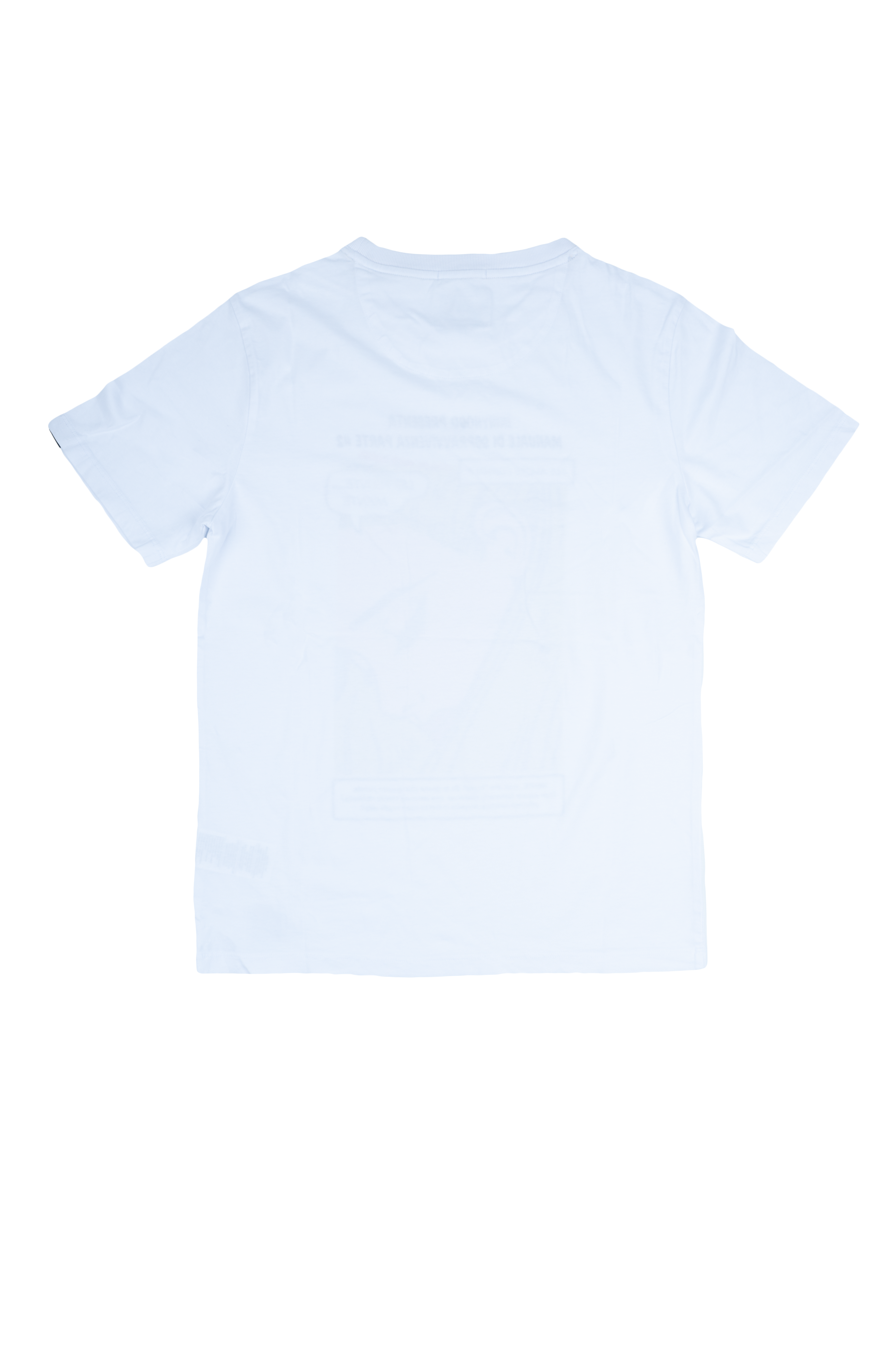 In My Hood - T-Shirt paricollo Bianca con stampa parte 2