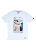 In My Hood - T-Shirt paricollo Bianca con stampa parte 3