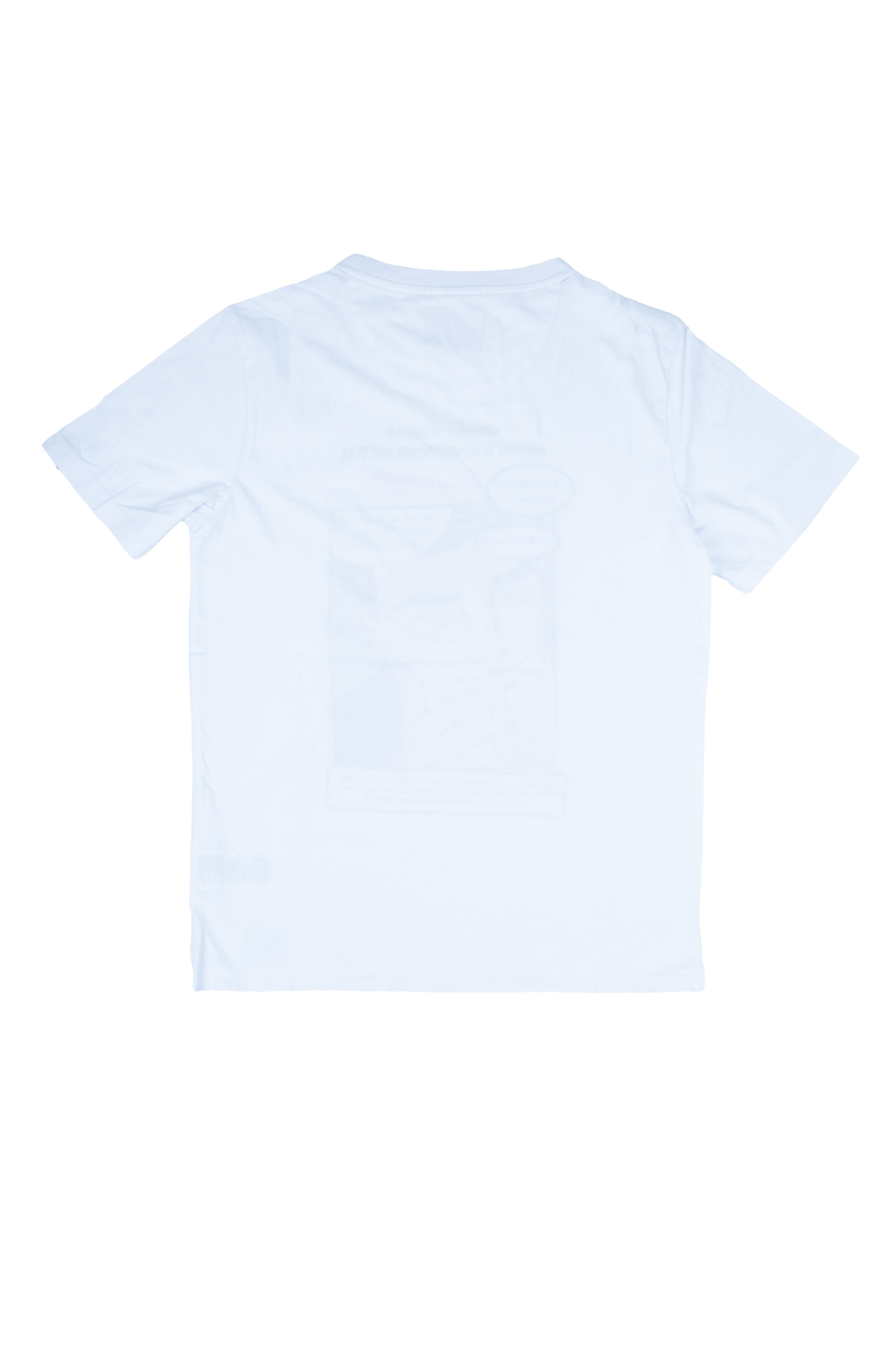 In My Hood - T-Shirt paricollo Bianca con stampa parte 3