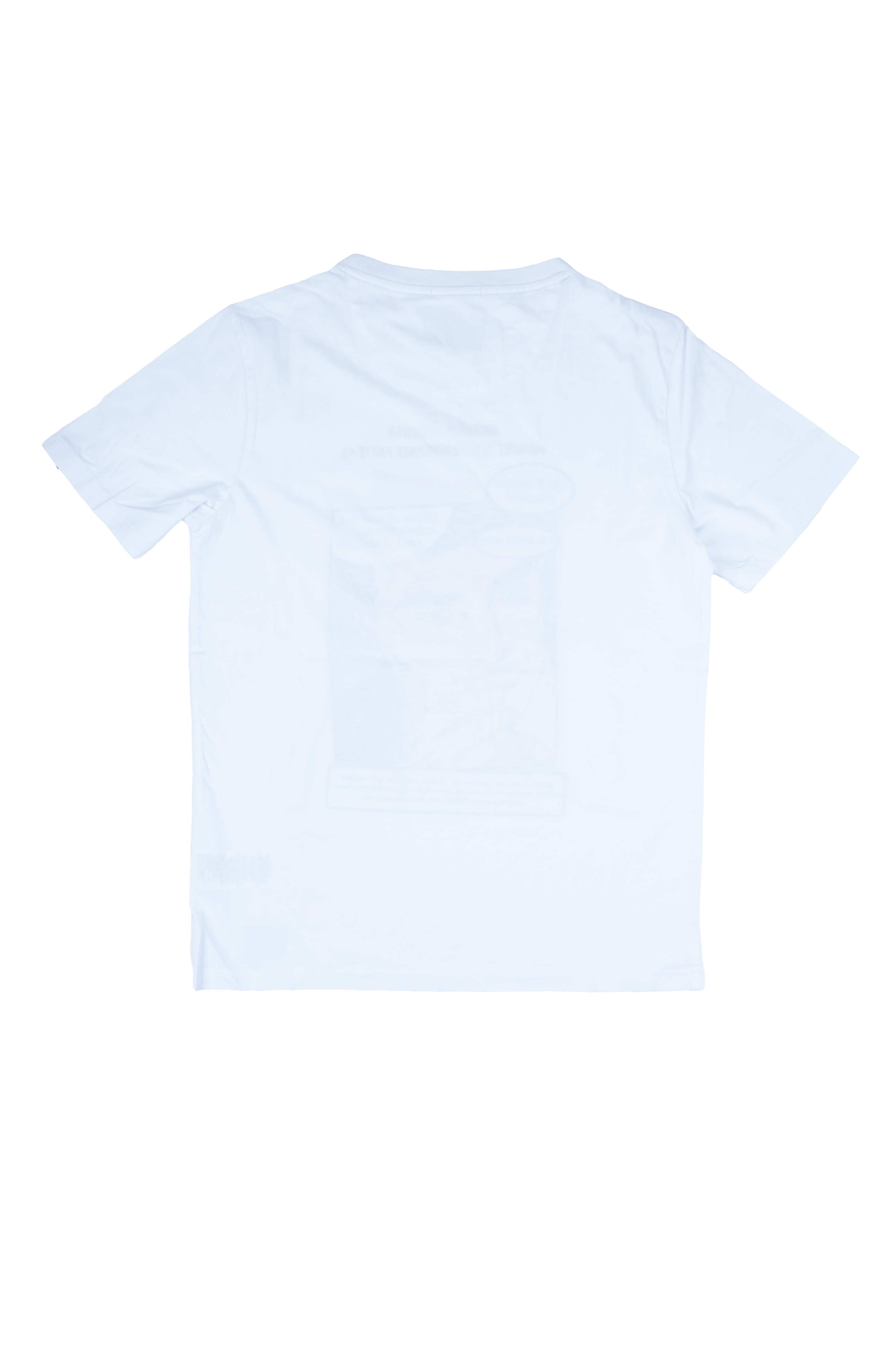 In My Hood - T-Shirt paricollo Bianca con stampa parte 3