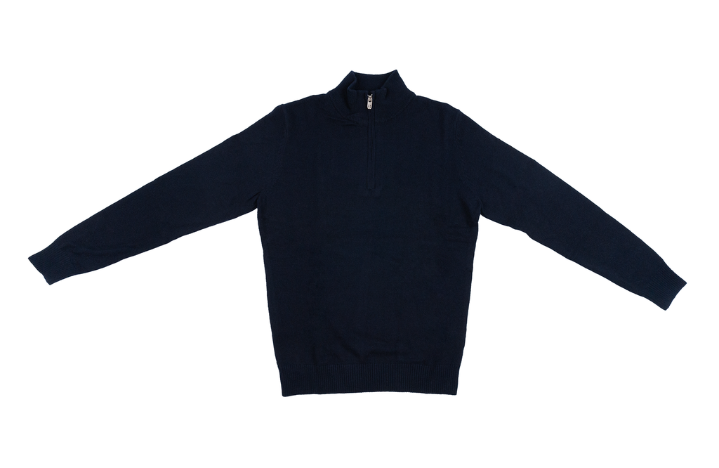 Maglione con zip corta 1/4 Blu In my Hood