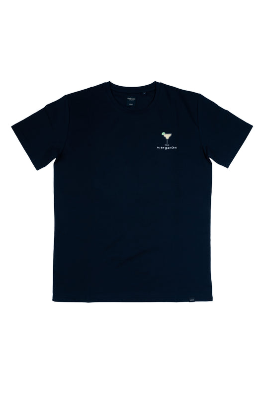 Homeward - T-Shirt a girocollo blu ricamata