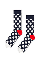 Calzini Happy Socks Big Dot Navy a Pois Colorati in Cotone Organico