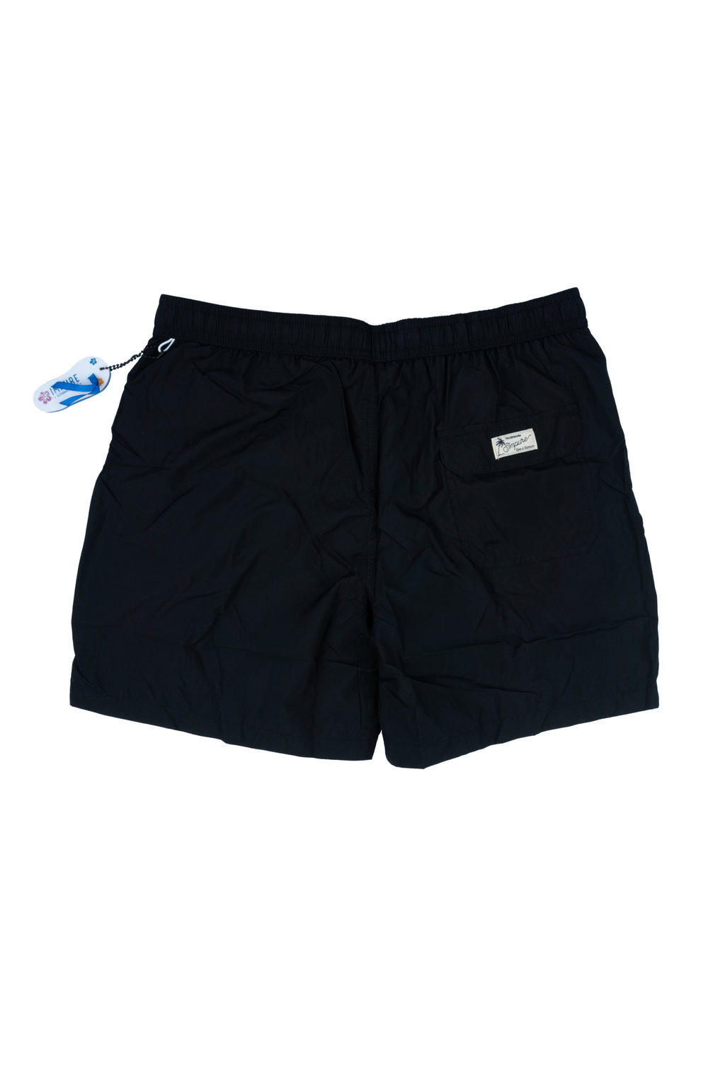 Impure - Costume mare da uomo nero tinta unita