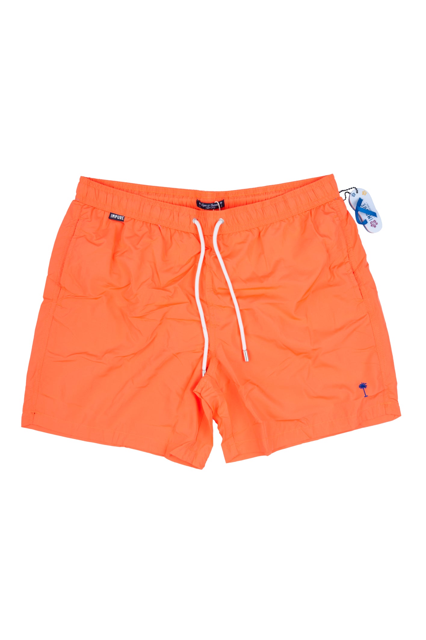 Impure - Costume mare da uomo arancione tinta unita