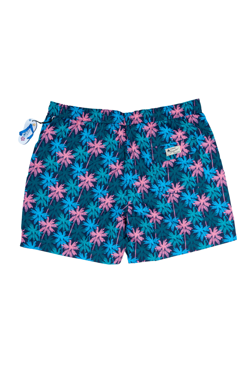 Impure - Costume mare da uomo blu stampe floreali