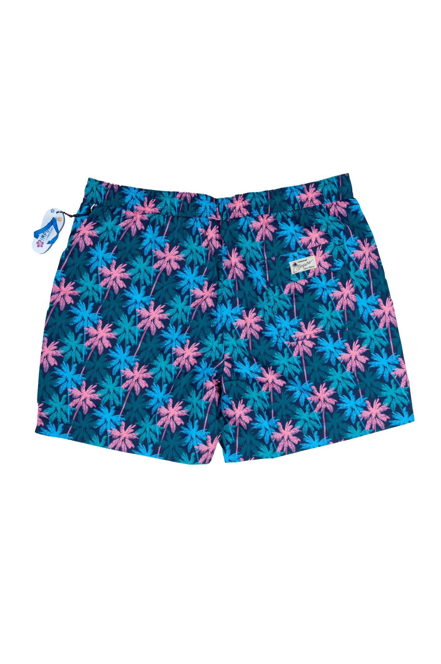 Impure - Costume mare da uomo blu stampe floreali