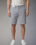 Bermuda Uomo Impure Chino a Righe Navy