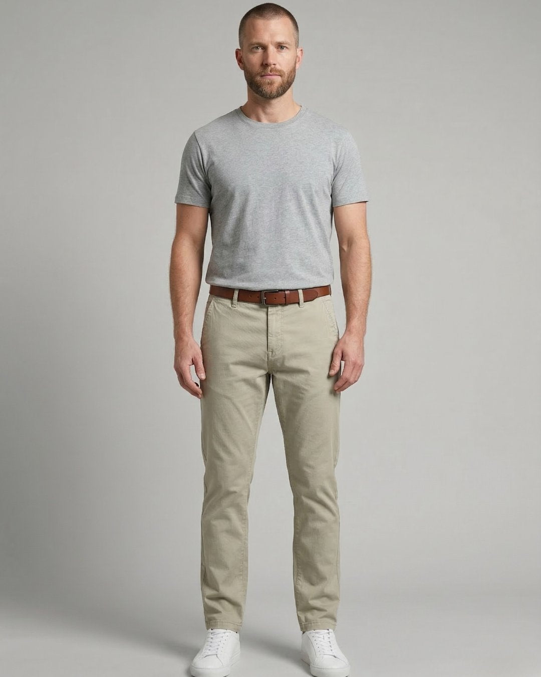 Pantaloni Chino Uomo Impure Blake Slim Fit in Popeline Stretch