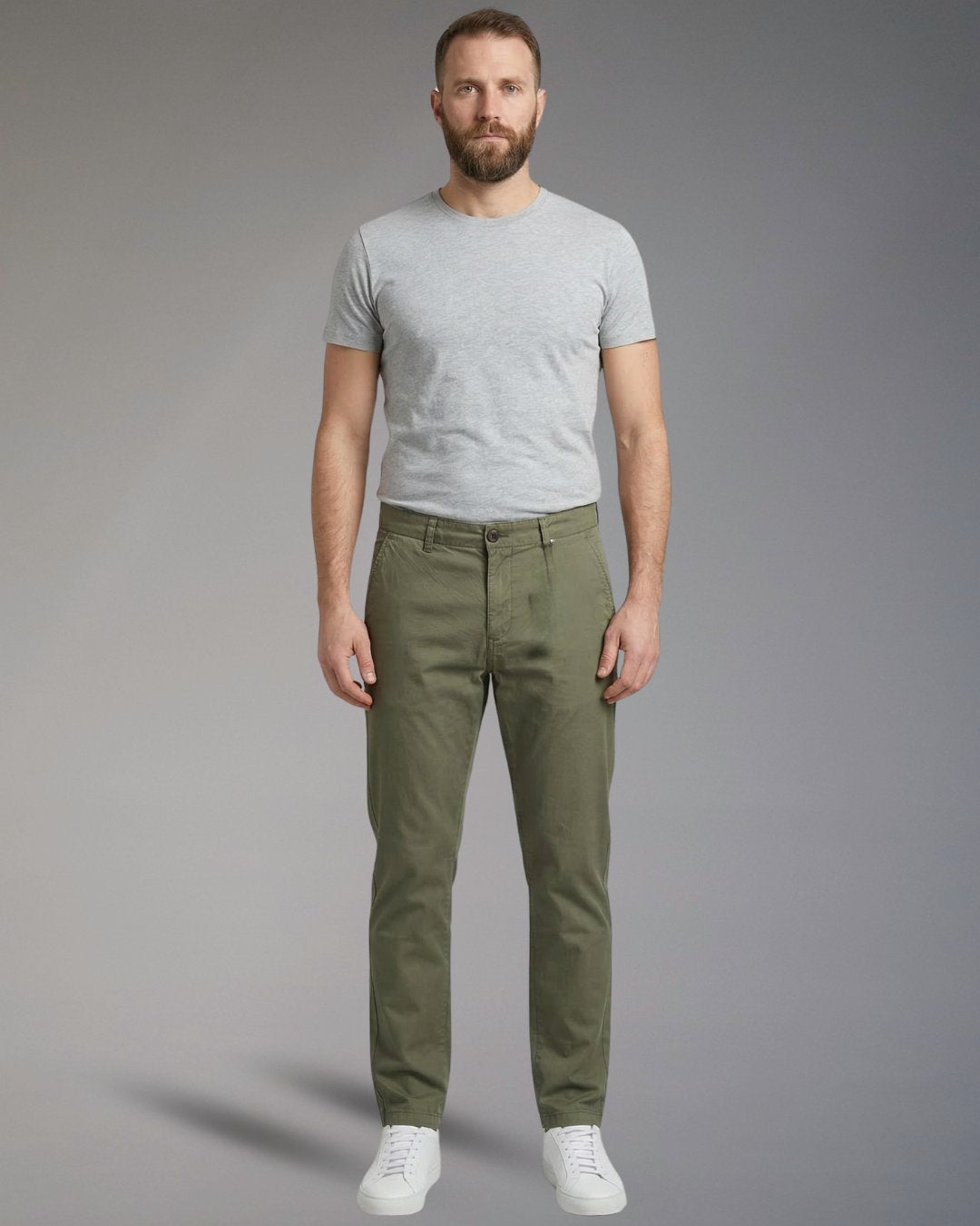 Pantaloni Chino Uomo Impure Blake Slim Fit in Popeline Stretch