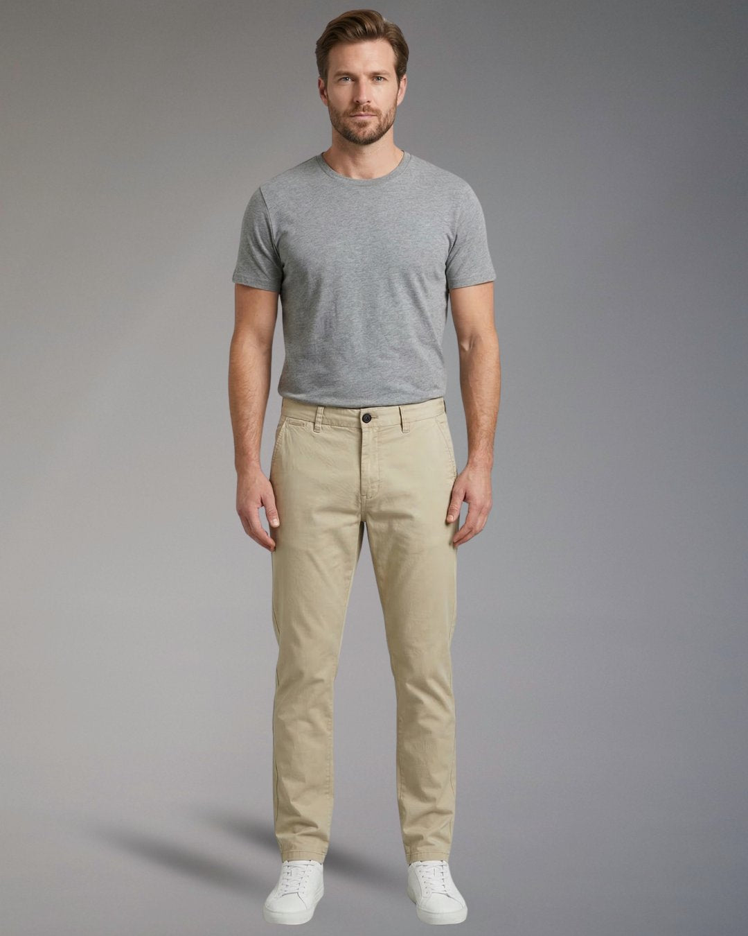 Pantaloni Chino Uomo Impure Blake Slim Fit in Popeline Stretch