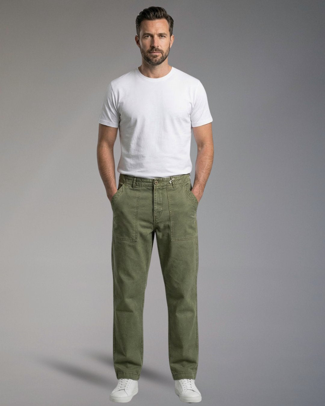 Pantaloni Fatigue Uomo Impure Hopper in Cotone Slub