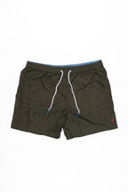 IMPURE Costume da Bagno Uomo Verde Militare