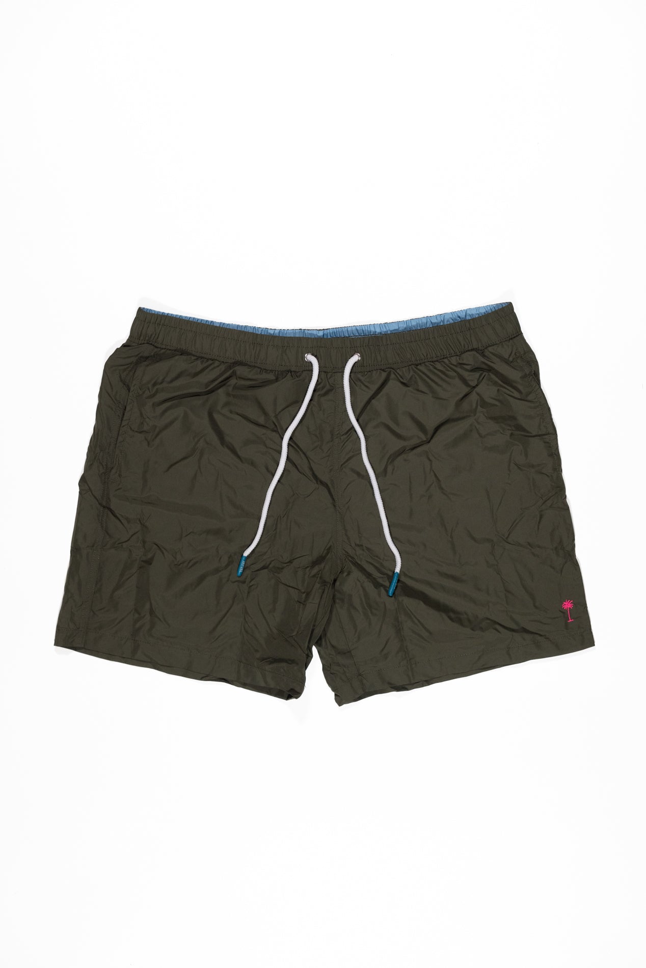 IMPURE Costume da Bagno Uomo Verde Militare