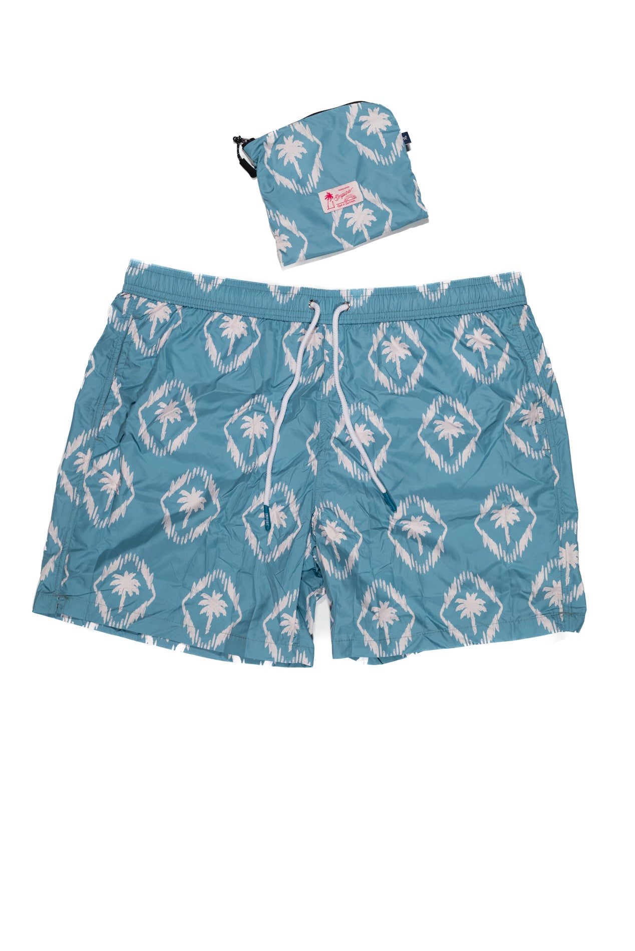 IMPURE Pantaloncino Mare Uomo Avion Fantasia Estiva e Pochette coordinata