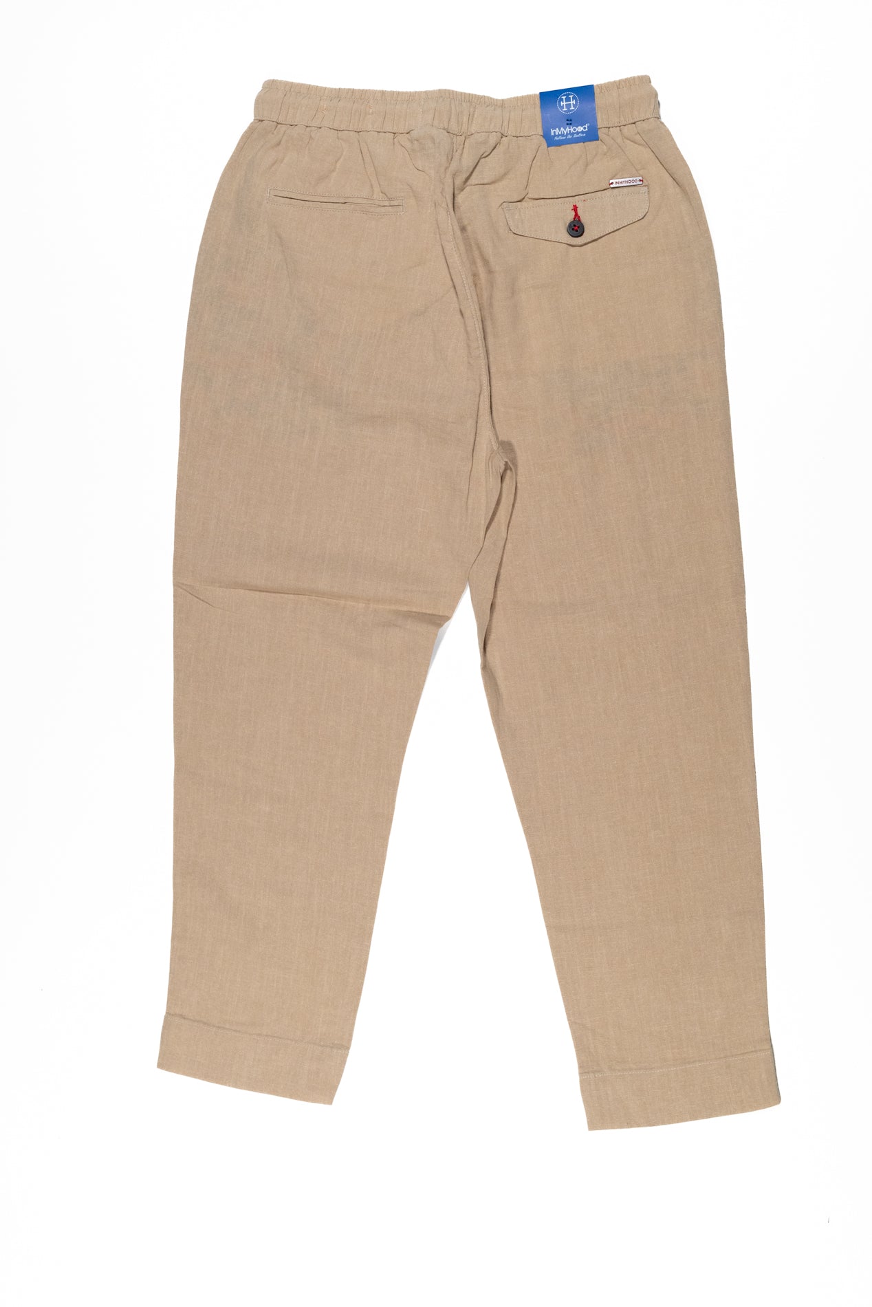 IN MY HOOD Pantalone Casual Uomo con Coulisse Beige