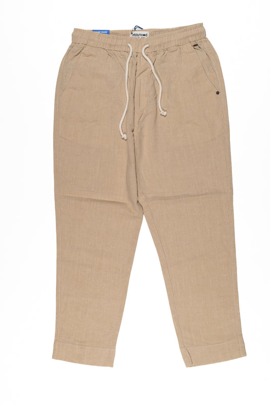 IN MY HOOD Pantalone Casual Uomo con Coulisse Beige