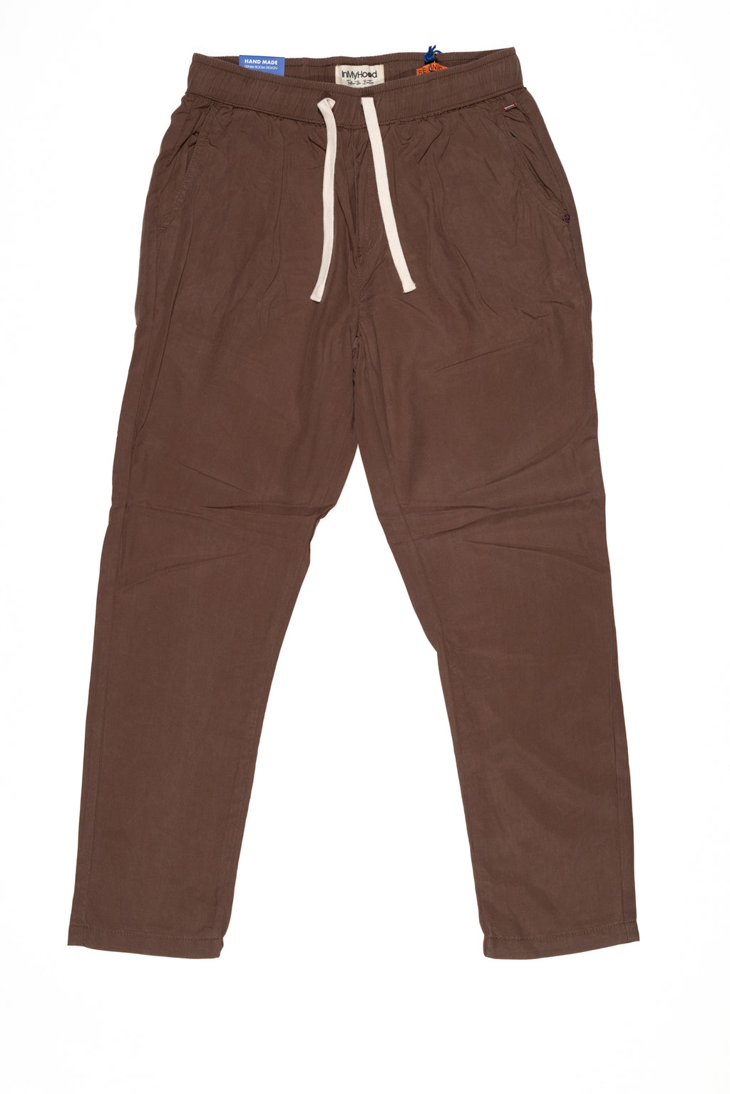 IN MY HOOD Pantalone Uomo Marrone con Coulisse