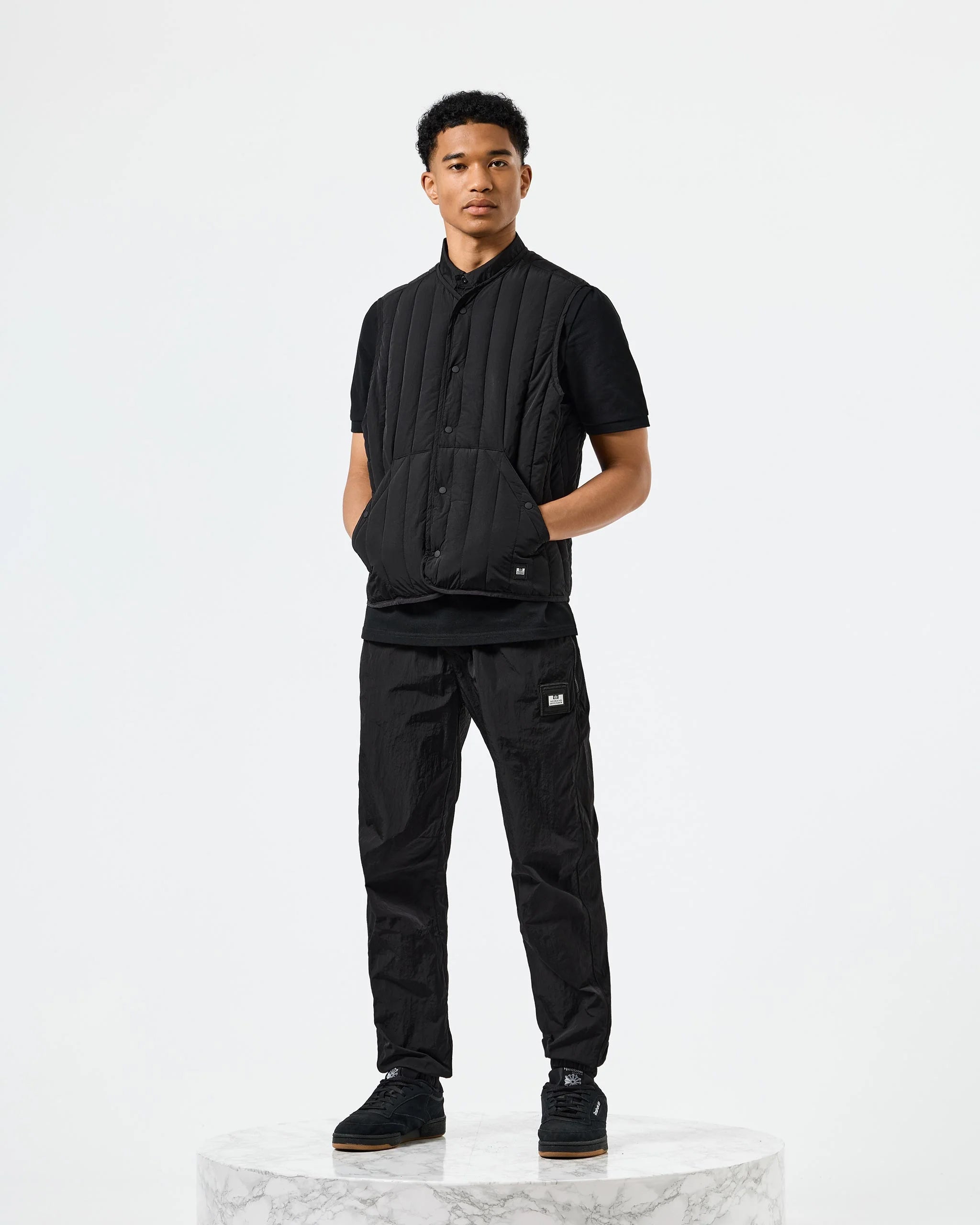 Gilet nero foderato Fitzpatrick