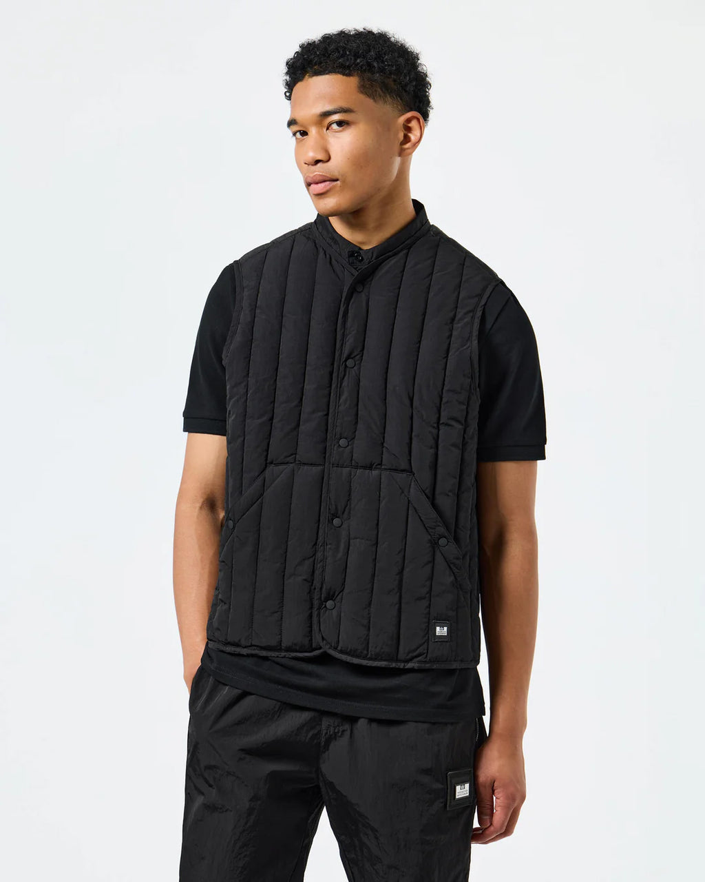 Gilet nero foderato Fitzpatrick