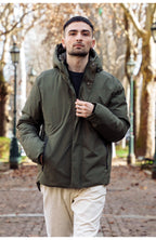 Censured Giubbotto uomo con cappuccio Verde Militare