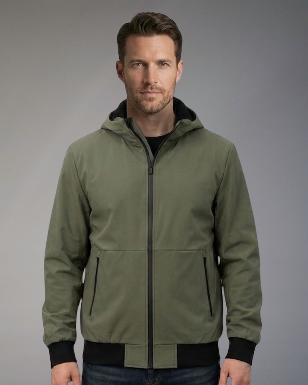 Giacca Uomo con Cappuccio Censured Con Costa Lavorata