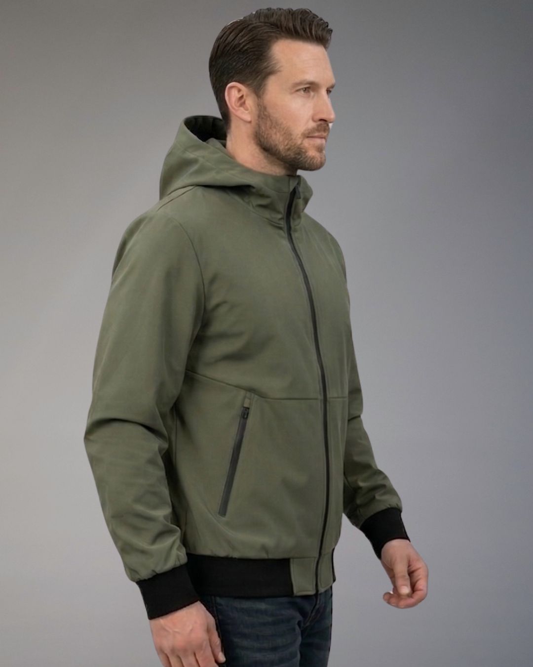 Giacca Uomo con Cappuccio Censured Con Costa Lavorata