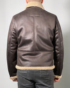 Giacca Uomo Censured in Pelle con Interno in Shearling – Calore e Stile Vintage