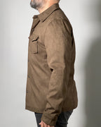 Censured Camicia da uomo Marrone Imbottita