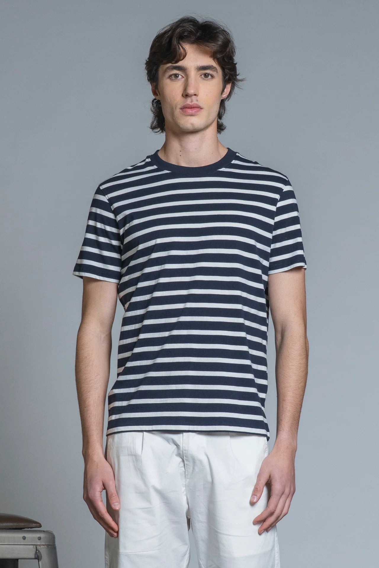 T-Shirt Uomo Impure a Righe in Jersey Soft Wash