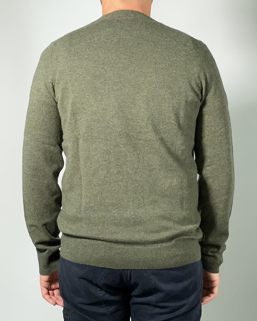 LYLE & SCOTT Maglione uomo girocollo misto lana Verde