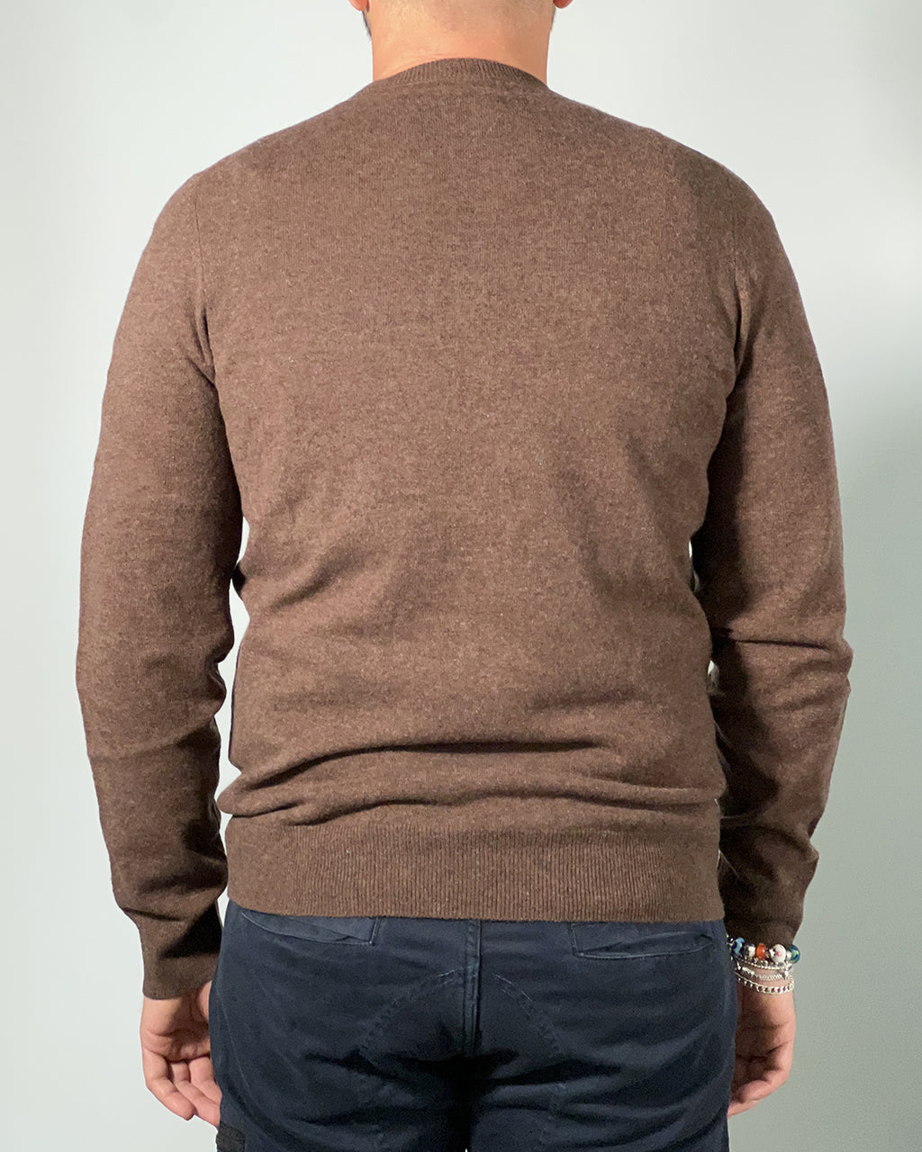 LYLE & SCOTT Maglione uomo girocollo misto lana Marrone