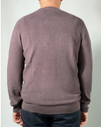 LYLE & SCOTT Maglione girocollo da uomo a costine Marrone