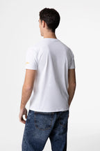 T-Shirt Superculture Bianca Uomo Ricamo Spritz Culture