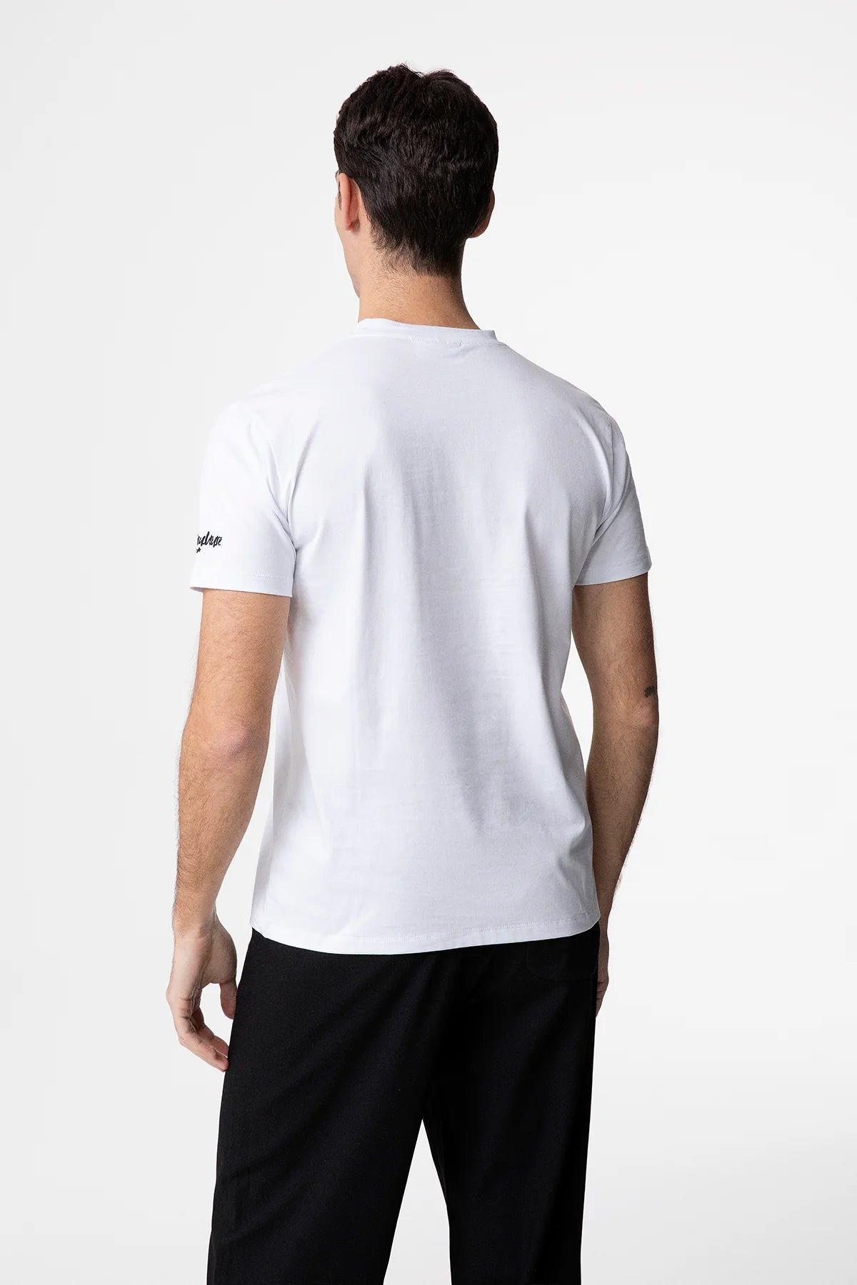 T-Shirt Superculture Bianca Uomo Ricamo “Con tutte quelle bollicine”