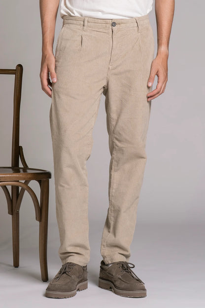 Pantalone Lungo Chino Impure a Coste in Velluto