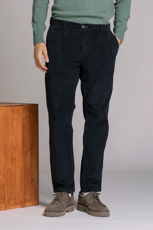 Pantalone Lungo Chino Impure a Coste in Velluto