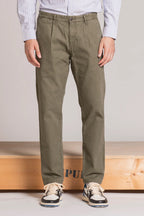 Pantalone Chino Impure Comfort Fit trama herringbone