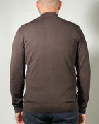 Cardigan Uomo MORO – Maglia con Zip e Collo Coreano