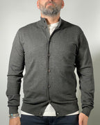 Cardigan Uomo MORO – Maglia con Bottoni e Collo Coreano