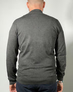 Cardigan Uomo MORO – Maglia con Bottoni e Collo Coreano