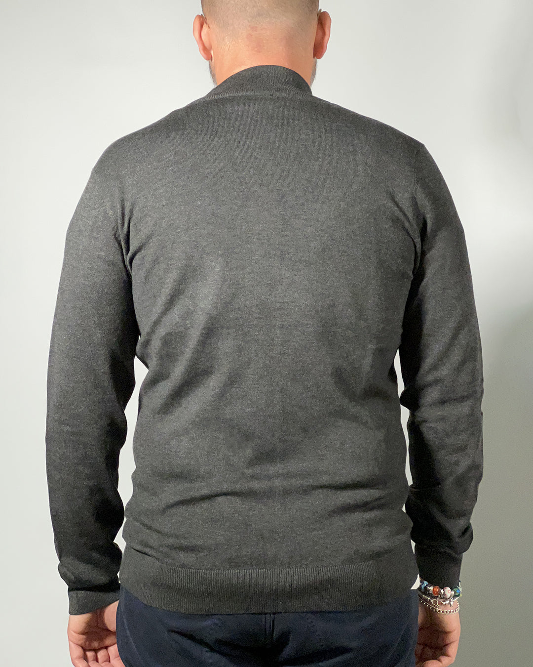 Cardigan Uomo MORO – Maglia con Bottoni e Collo Coreano